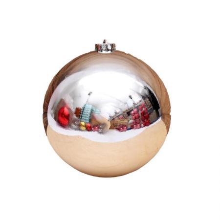 Набор елочных шаров Праздничное настроение серебристый пластик (диаметр 10 см, 2 штуки в упаковке)